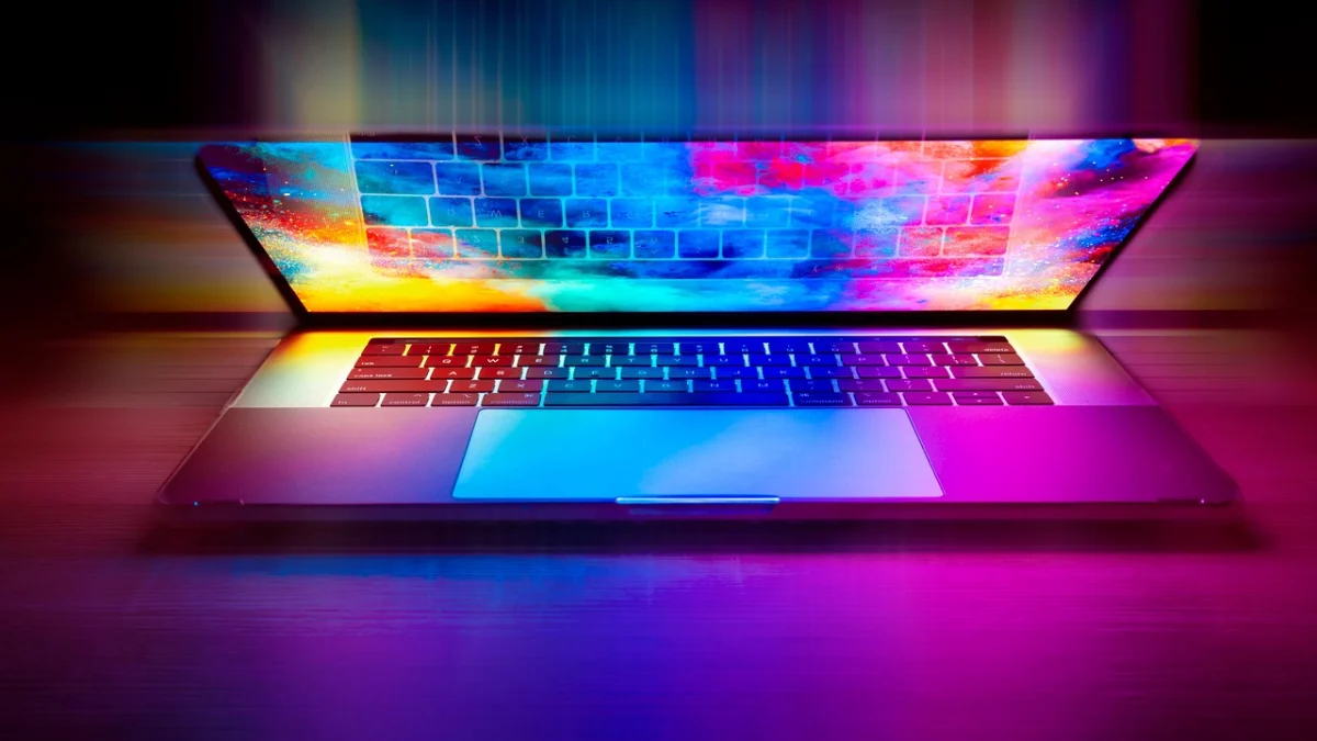 كمبيوتر محمول بلوحة مفاتيح خلية ضوئية