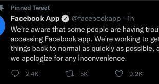 شلل يصيب الفيس بوك و الواتساب نتيجة عطل