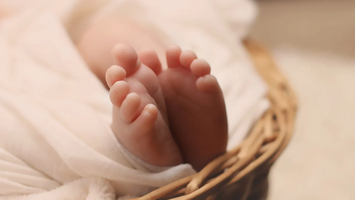 رضيع يمسك بإصبع شخص بالغ كرمز للعناية الصحية والأثر التنموي