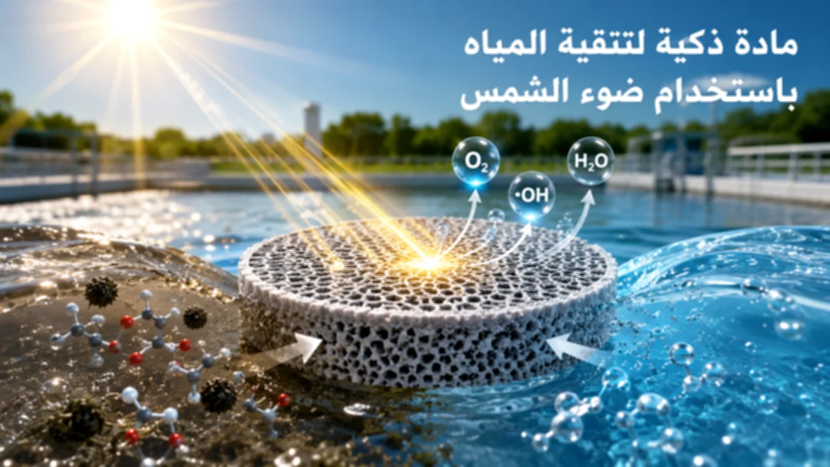 العنوان: علماء يطورون مادة ذكية تنظف المياه الملوثة باستخدام ضوء الشمس