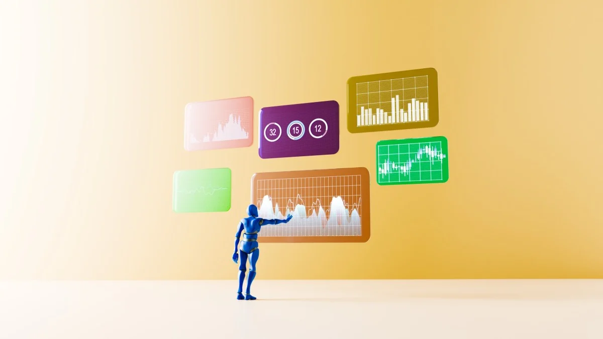 شعار ChatGPT مع أيقونات عرض تقديمي رقمي ترمز لعملية الدمج