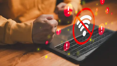 مؤشرات الحالة في جهاز الراوتر