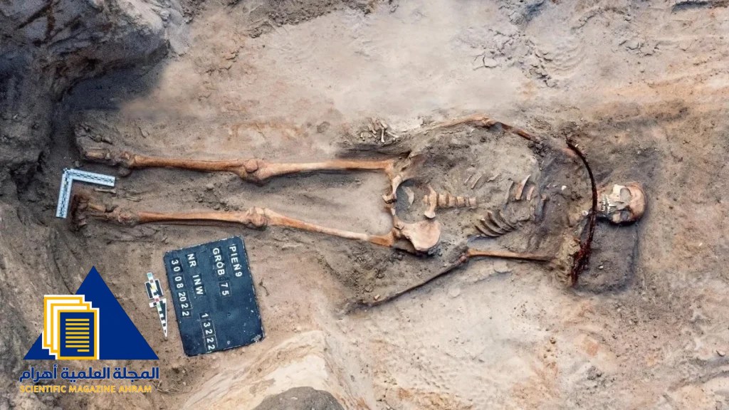 قبر أثري في بولندا يحتوي على منجل وقفل بجانب رفات بشرية