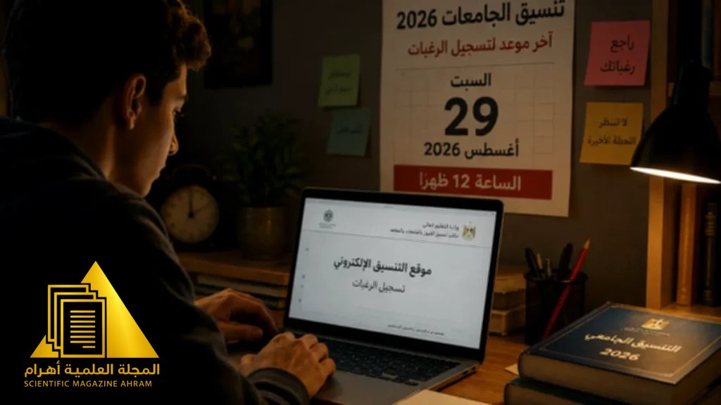 تنسيق الجامعات 2026.. السبت آخر موعد لتسجيل رغبات طلاب STEM والنيل الدولية