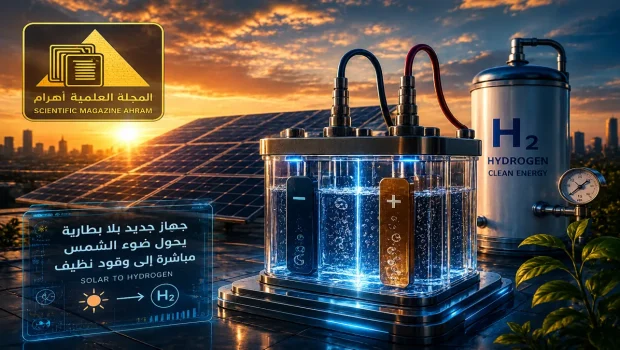 جهاز بلا بطارية يحول ضوء الشمس مباشرة إلى وقود نظيف